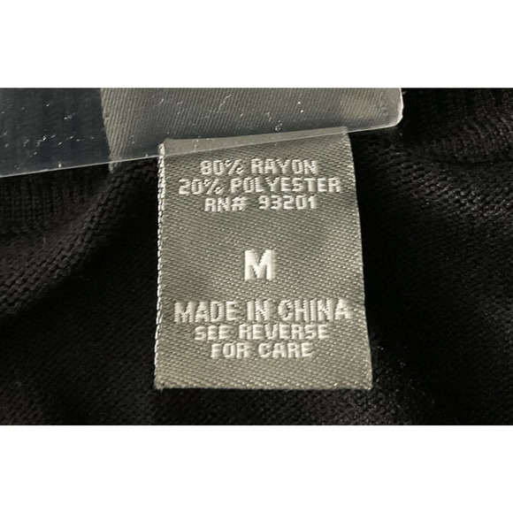 Dots Sweater Womens Medium Black Cowl Neck Pullover Ribbed Knit Long Sleeve Chic - Picture 7 of 8